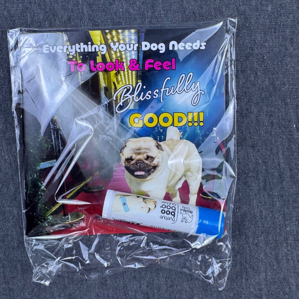 Blissful Dog Bye Bye Boo Boo Butter Balm Pug Dog Graphic Lip Balm‎